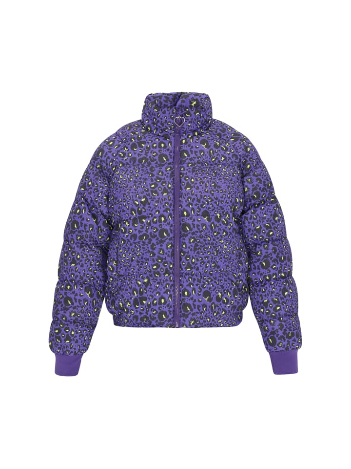 

Женская куртка фиолетового цвета с разноцветными вставками myMo