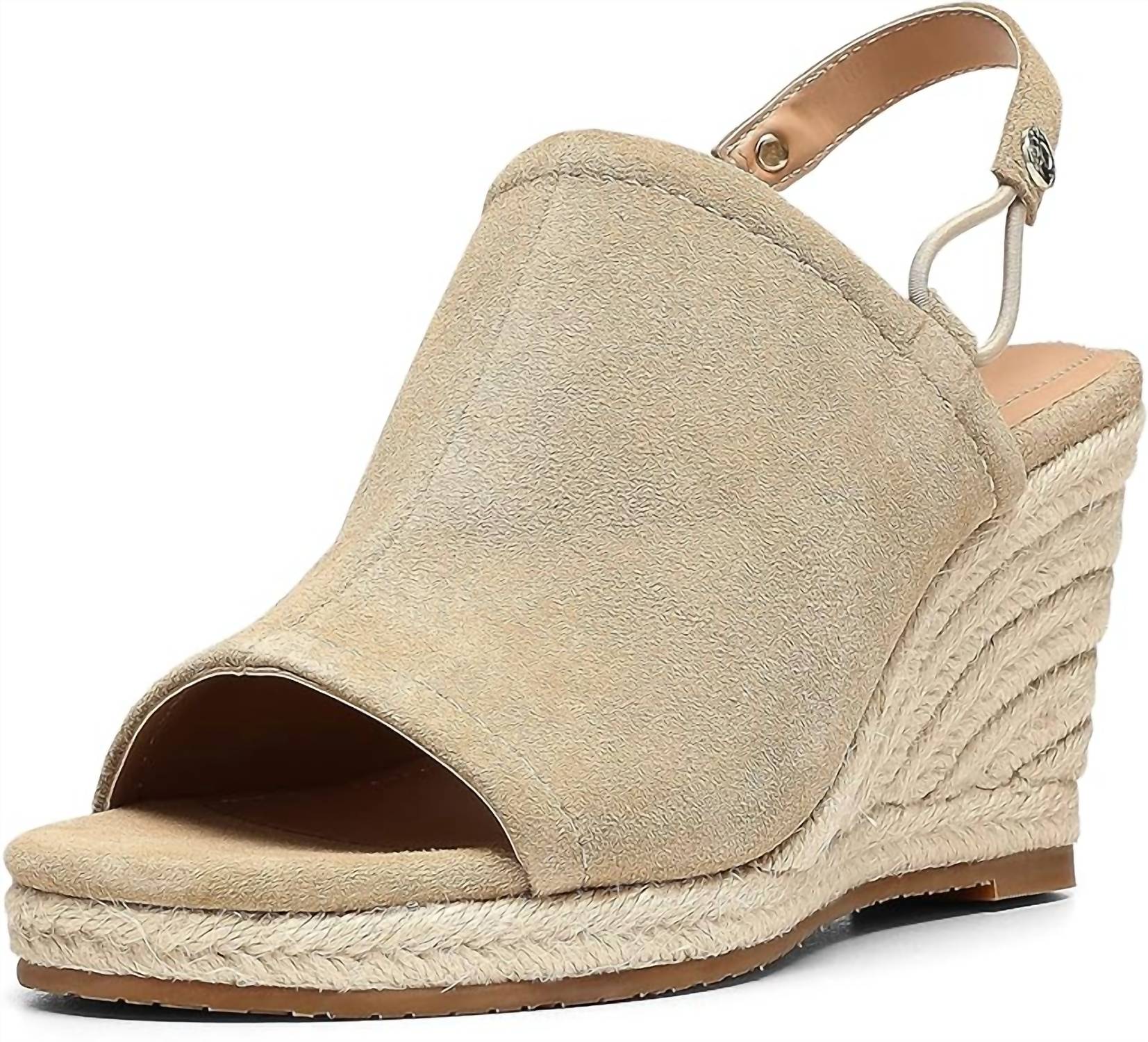 Женские босоножки Cai 2 Espradille на танкетке из замши песочного цвета NYDJ, цвет sand suede