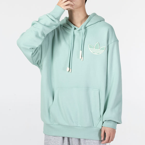 Толстовка adidas originals Adicolor Hoodie 'Hazy Green', зеленый — фото 4