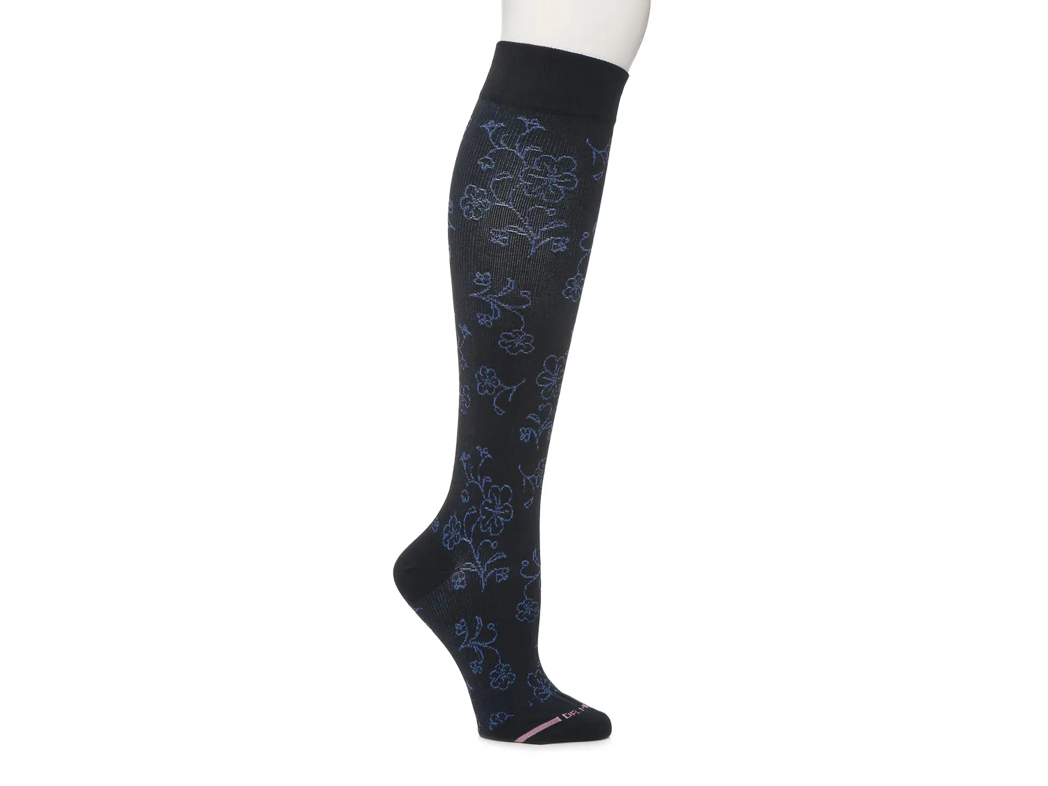 

Носки Floral Women's Compression Knee Socks Dr. Motion, цвет black_navyfloralprint