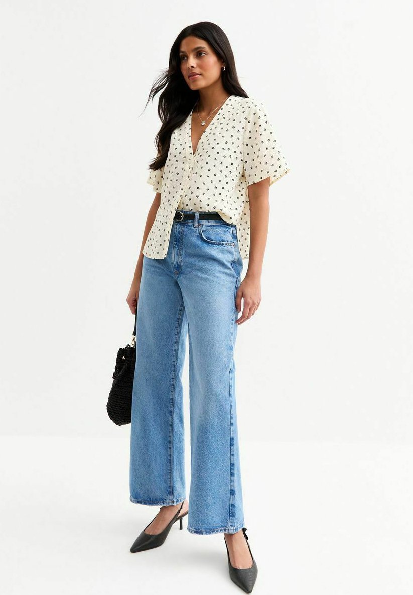 

Блуза DAISY PRINT BUTTON UP New Look, кремовый