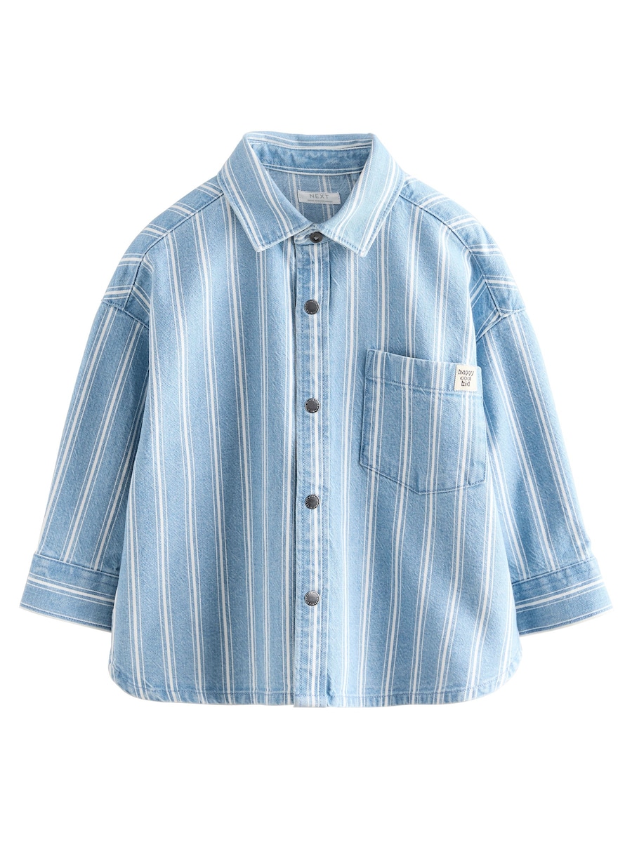 

Рубашка на пуговицах классического кроя Next, Blue Denim