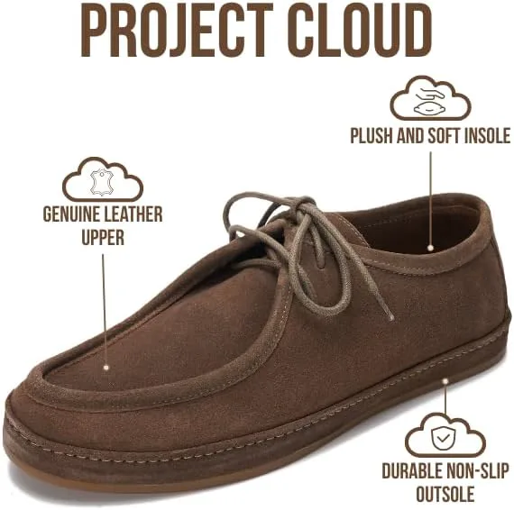 Мужские лоферы Project Cloud из 100% натуральной кожи - повседневные туфли для мужчин с мягкой стелькой, нескользящие мужские лоферы, классическая обувь - водоотталкивающие лоферы для мужчин (Денвер)