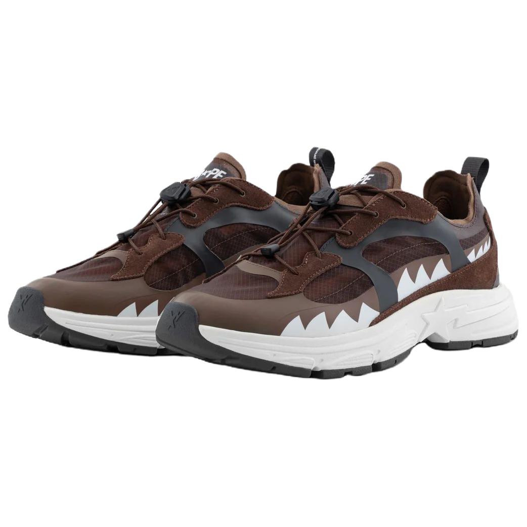 Kazuki Kuraishi x SHARK STA Low top Casual Shoes мужские A BATHING APE, светло коричневый — фото 3