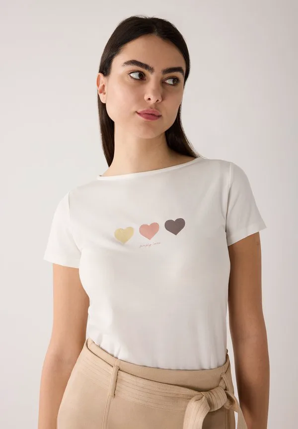 

Футболка с принтом süsses herzchenkurzarm More & More, Offwhite, Белый, Футболка с принтом süsses herzchenkurzarm More & More, Offwhite