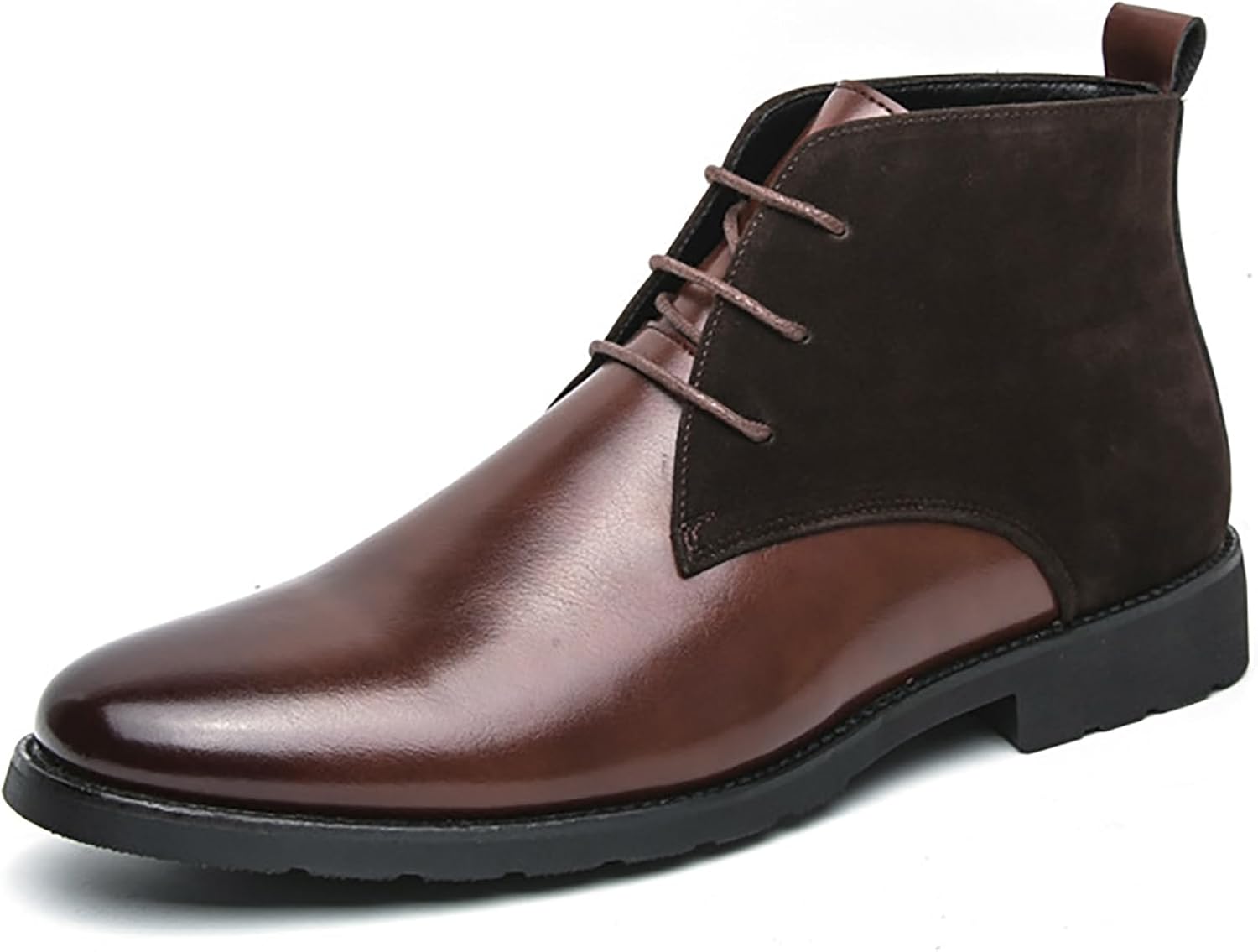 

Мужские кожаные ботинки с переплетением шнурков, низким каблуком и закрытой голенью. Классическая мода, удобные, с нескользящей массивной подошвой. Повседневные оксфорды для работы, деловых встреч и вождения Qeosnbx, коричневый