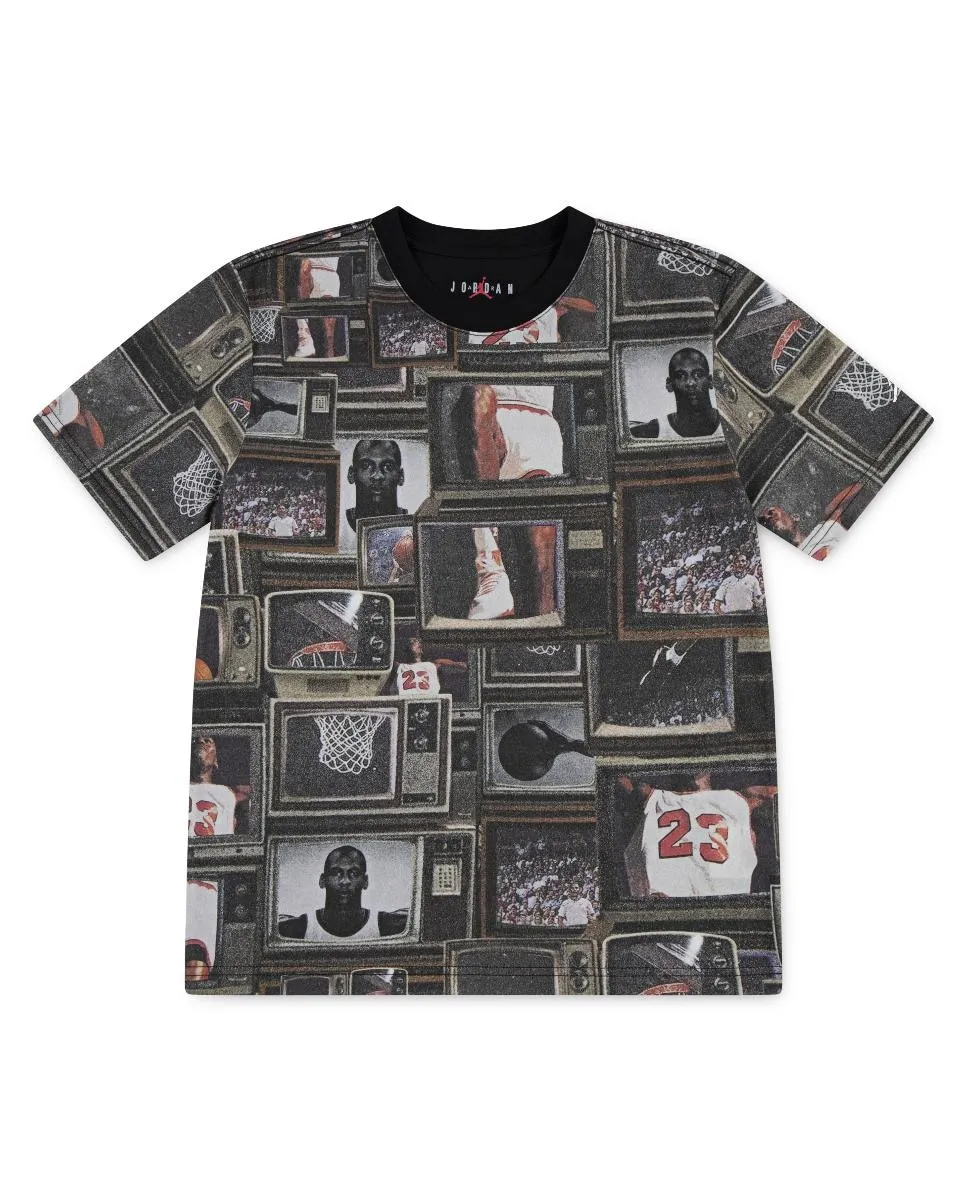 

Футболка с принтом Flight Essentials для мальчика Jordan, черный
