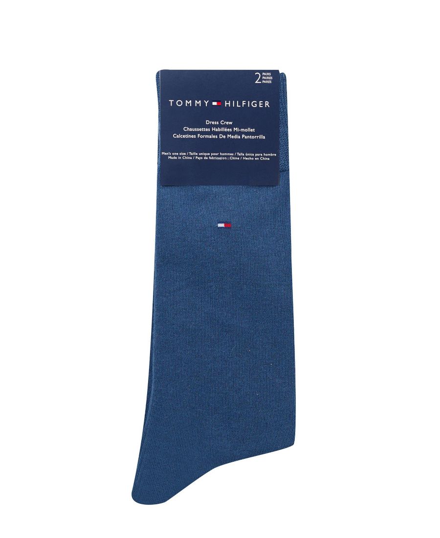 Мужские однотонные носки (2 шт) Tommy Hilfiger, Blue/Gray — фото 3