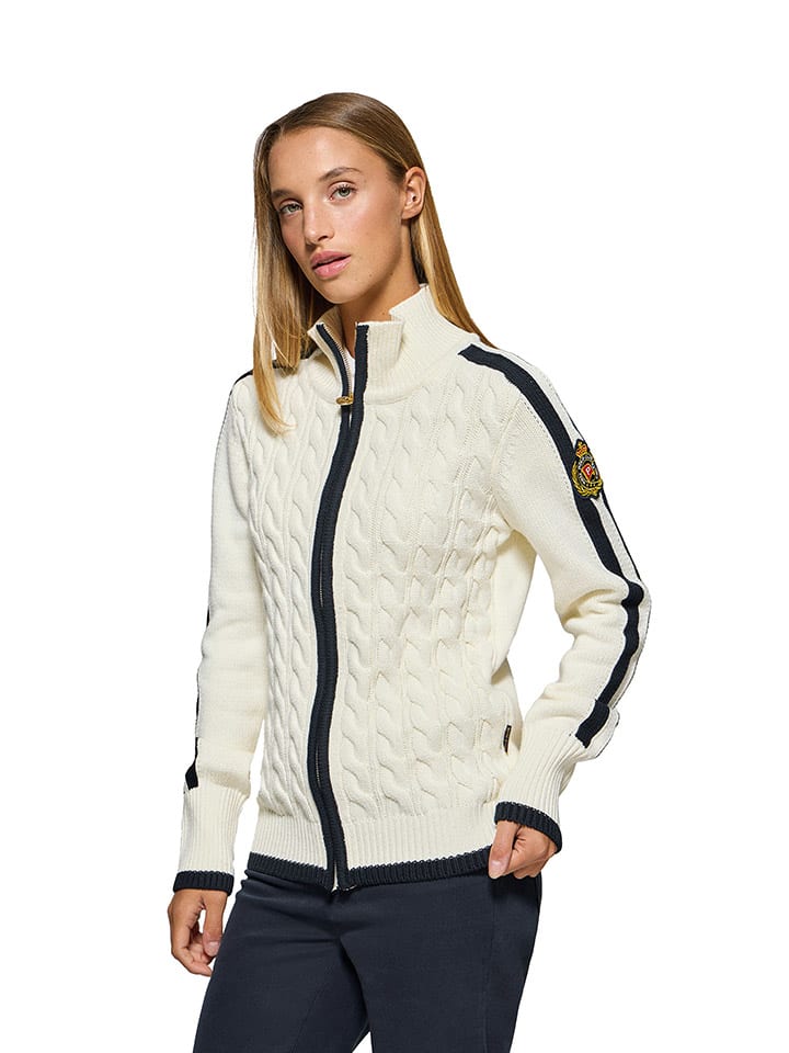 

Кардиган Polo Club, цвет creme/dunkelblau