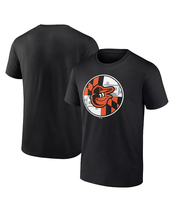 

Мужская черная футболка Baltimore Orioles с флагом Fanatics Mto Label