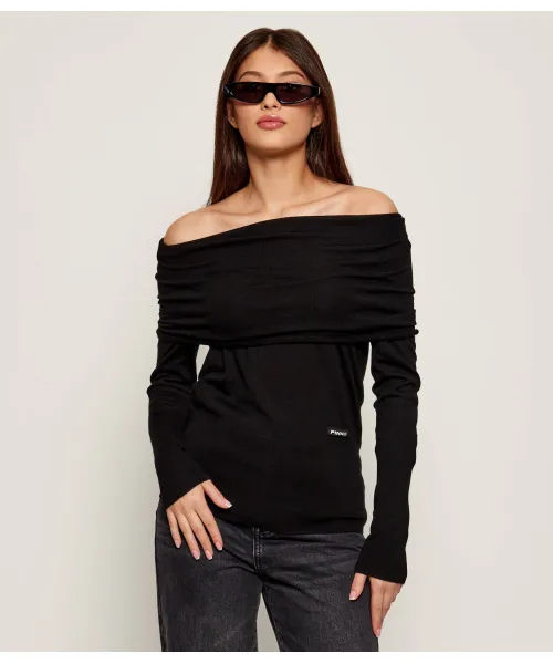 

Шерстяной свитер Лампедуза Regular fit Pinko, черный