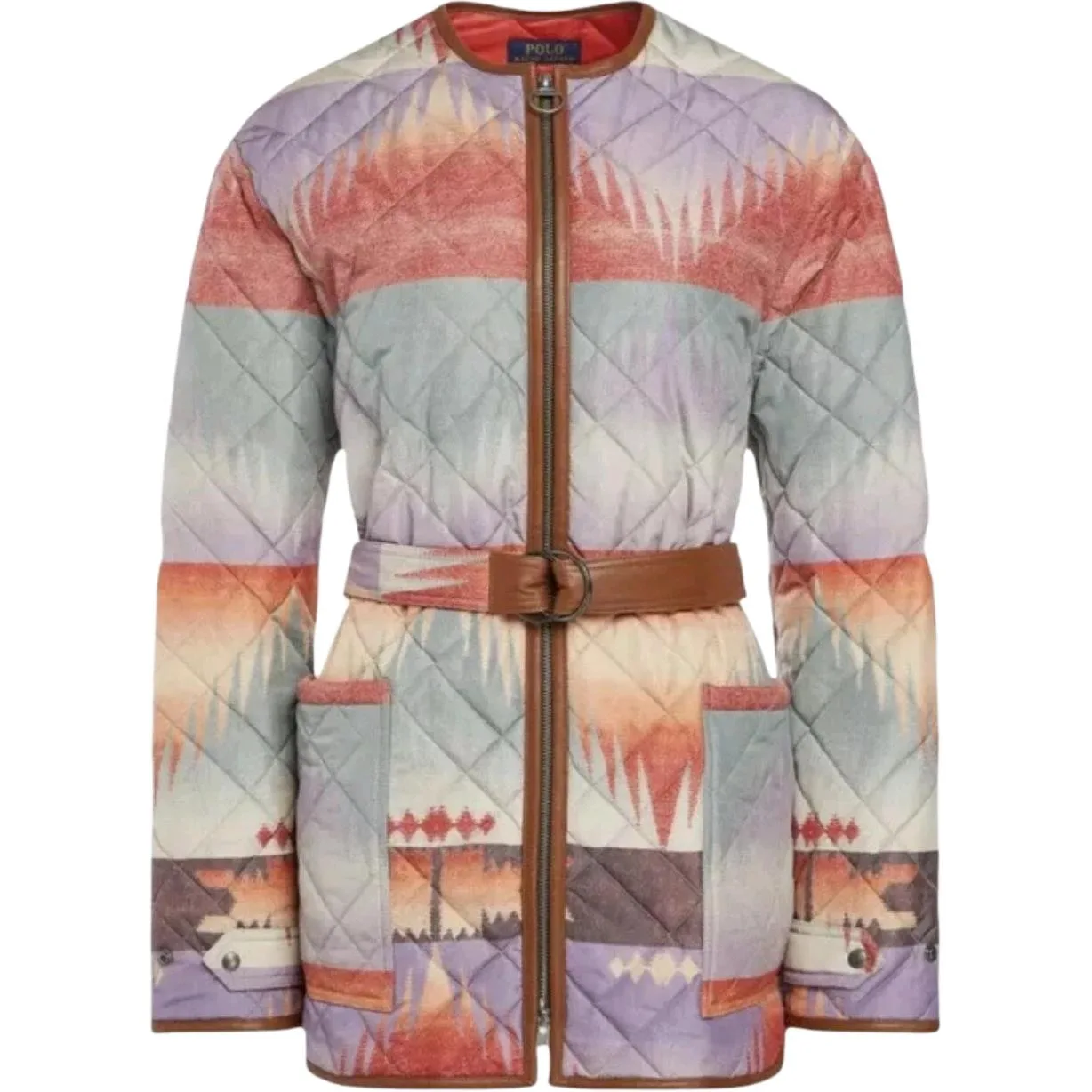 Пуховик женский Polo Ralph Lauren, оранжевый