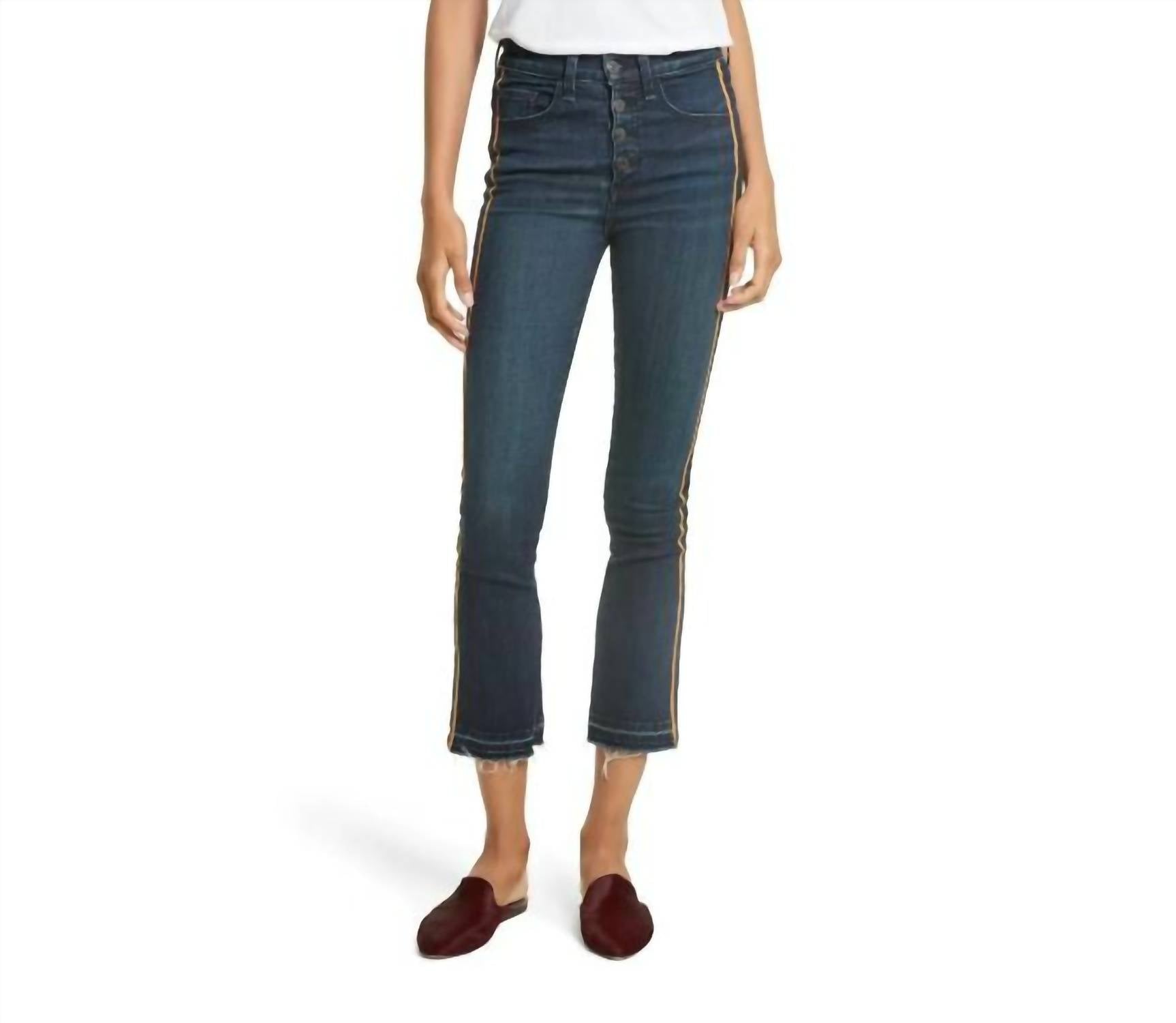 

Укороченные джинсы Carolyn Boot Cut синего цвета Veronica Beard