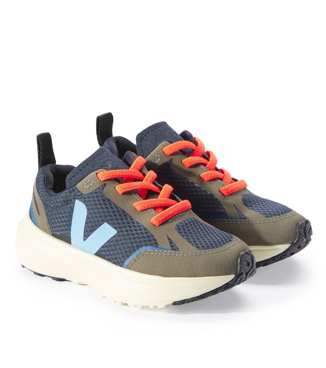 

Канареечные кроссовки Veja Kids, цвет nautico_aqua