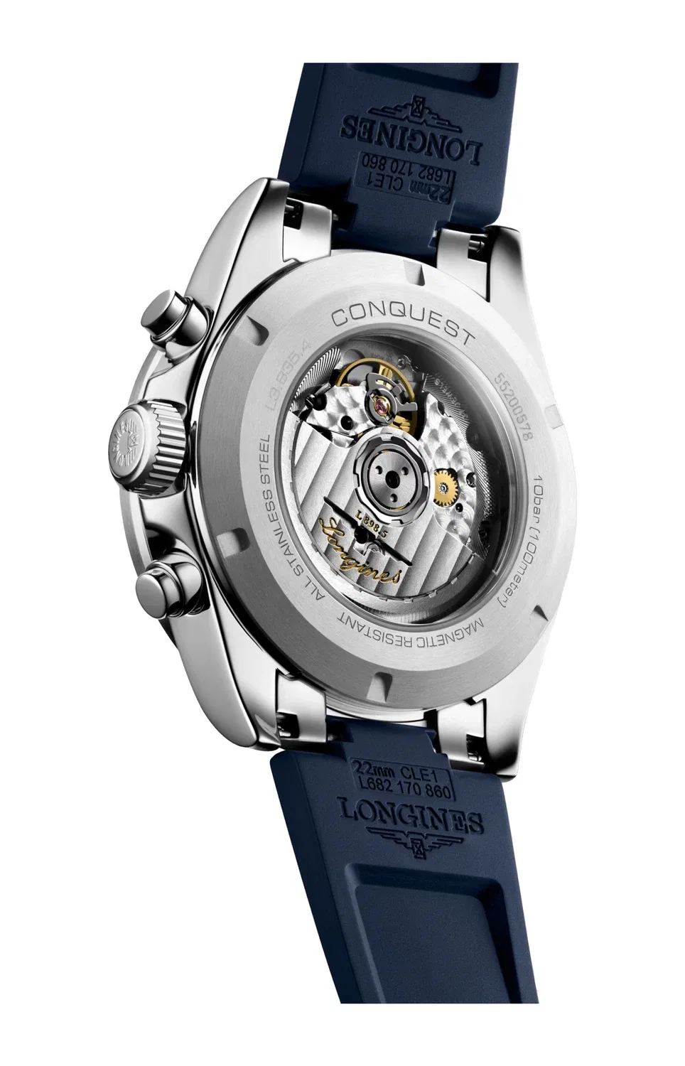 Хронограф CONQUEST 42 мм - L3.835.4.98.9 LONGINES, черный — фото 2