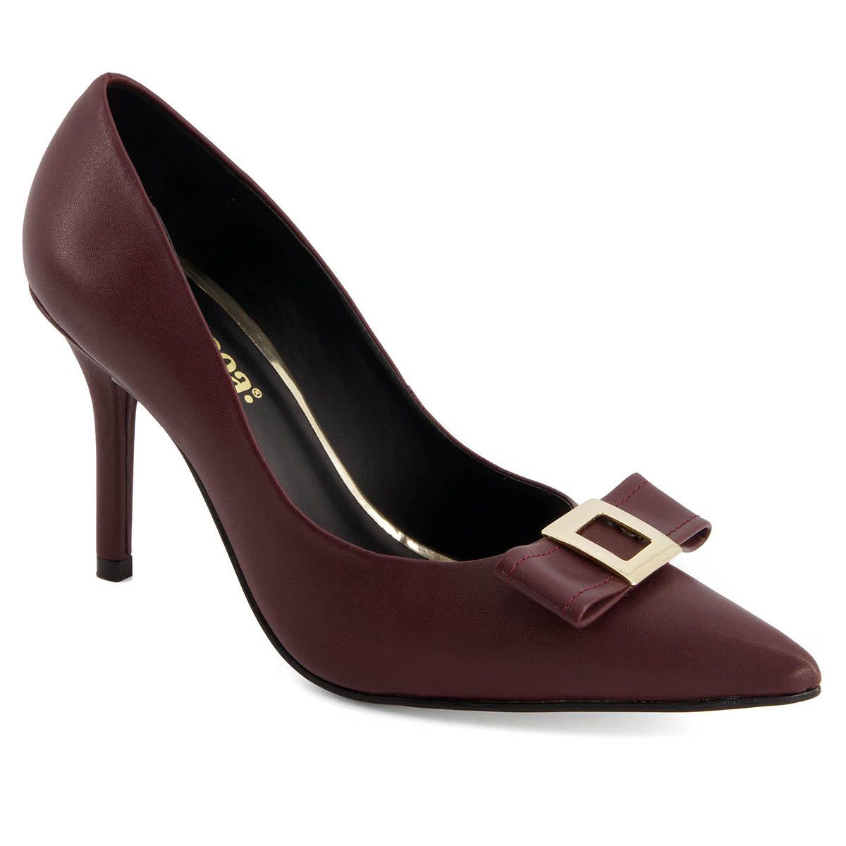 Туфли-лодочки Andrea Fashion Bow Stiletto, цвет burgundy
