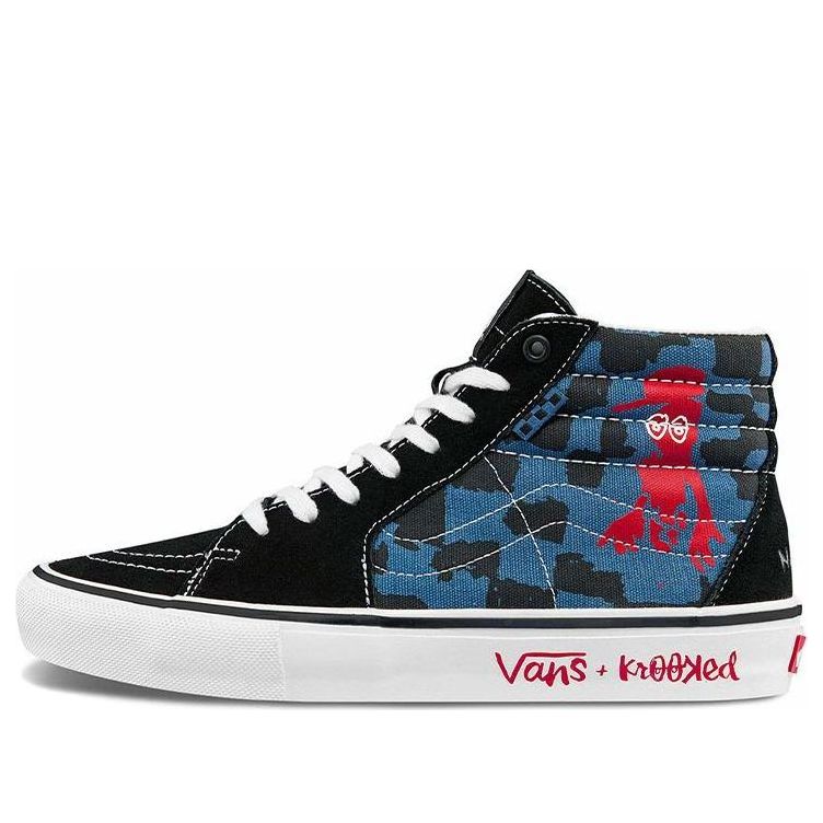 

Кеды Vans Krooked x Skate SK8-HI 'Natas For Ray Barbee', синий