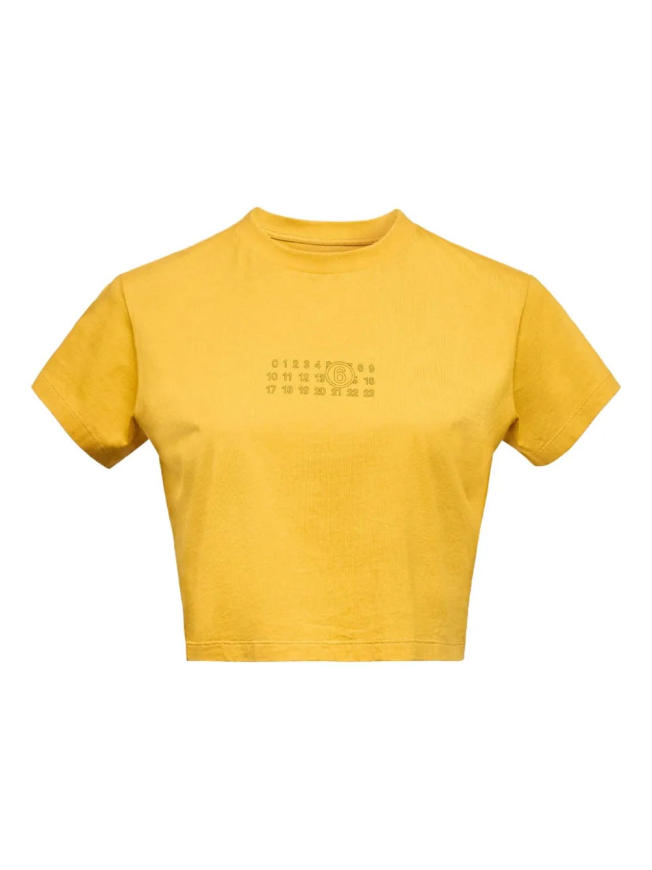 

MM6 Maison Margiela футболка с принтом Numbers, желтый