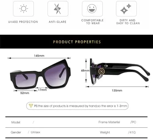 

Солнцезащитные очки неправильной формы 2027 года для мужчин и женщин, с градиентными линзами, поликарбонатной оправой и защитой от УФ-излучения UV400 MTZJH, C2