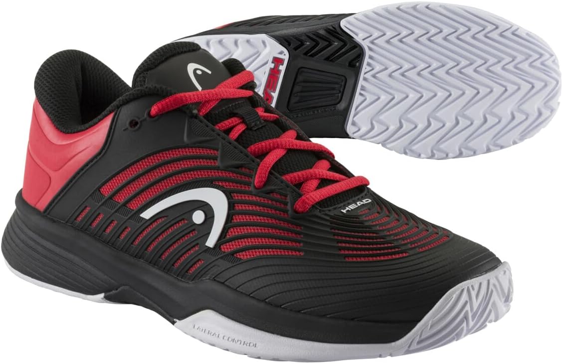 Теннисные кроссовки HEAD Junior Revolt Pro 4.5, черный/красный — фото 3