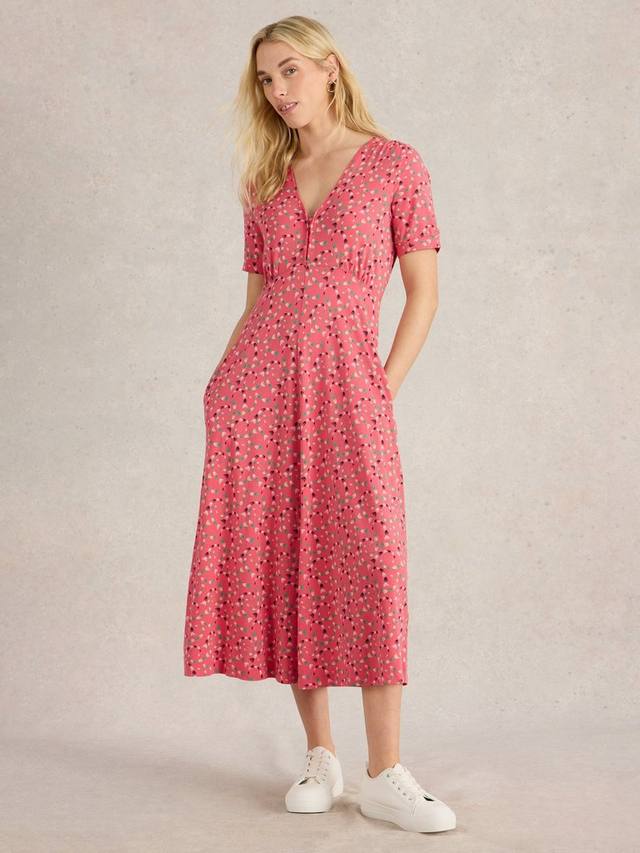 

Платье миди Megan Abstract из органического хлопка и модала White Stuff, Multi