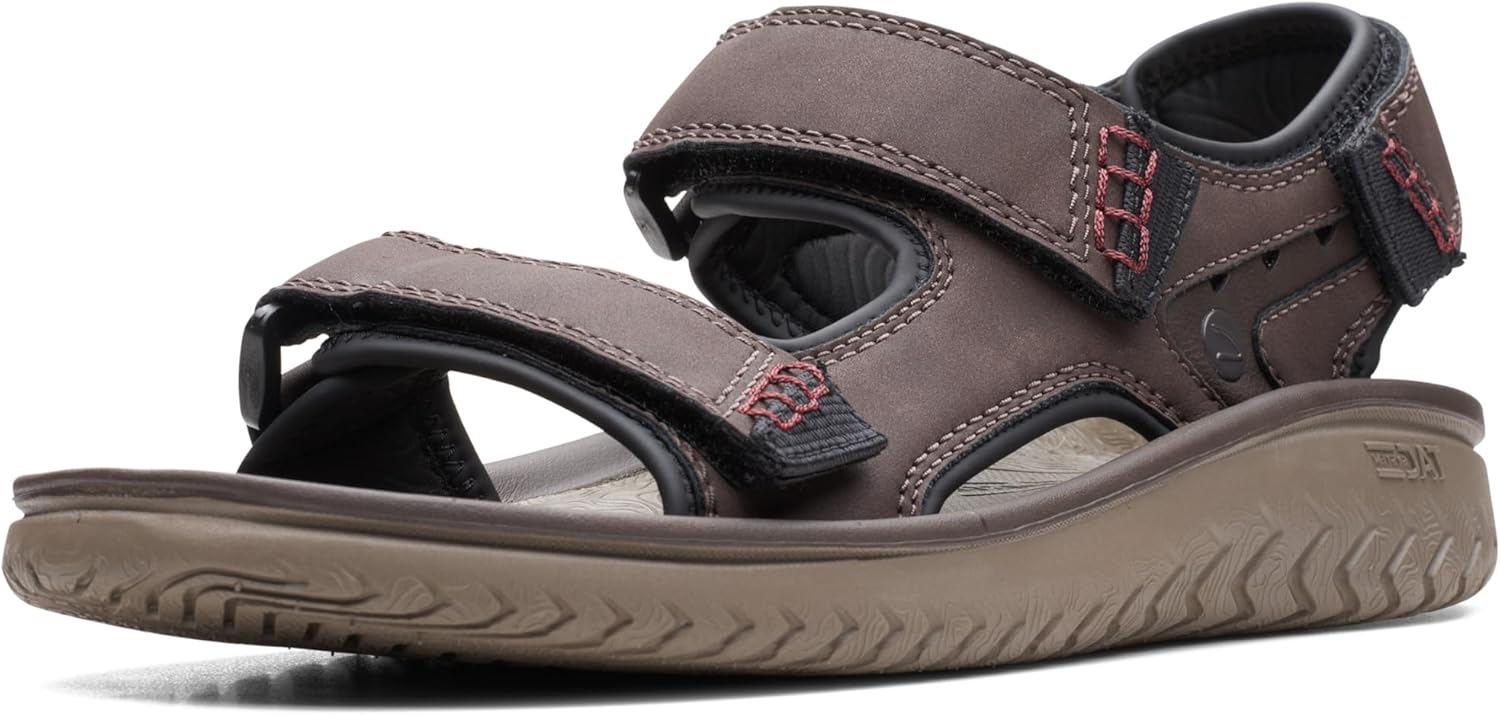 

Мужские сандалии Clarks Wesley BayFlat, коричневый