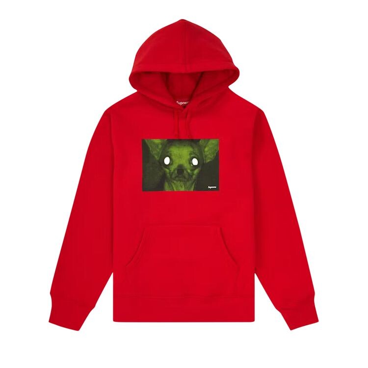 

Толстовка Supreme Chris Cunningham Chihuahua Hooded Sweatshirt Red, красный