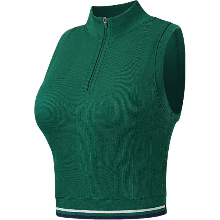 

Топы-майки для женщин с воротником-стойкой, умеренная посадка Wilson, ore зеленый