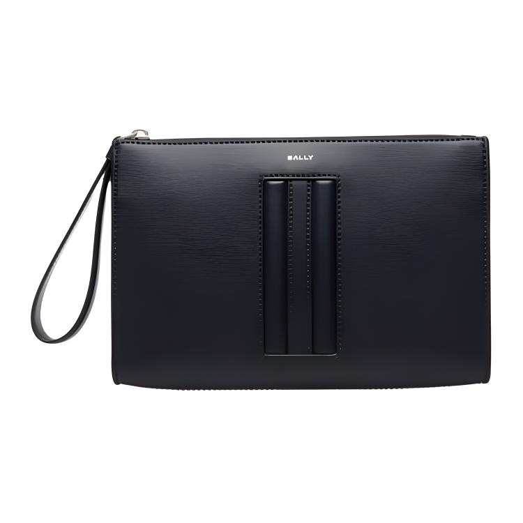 

BALLY Мужской клатч из коровьей кожи темно-синий