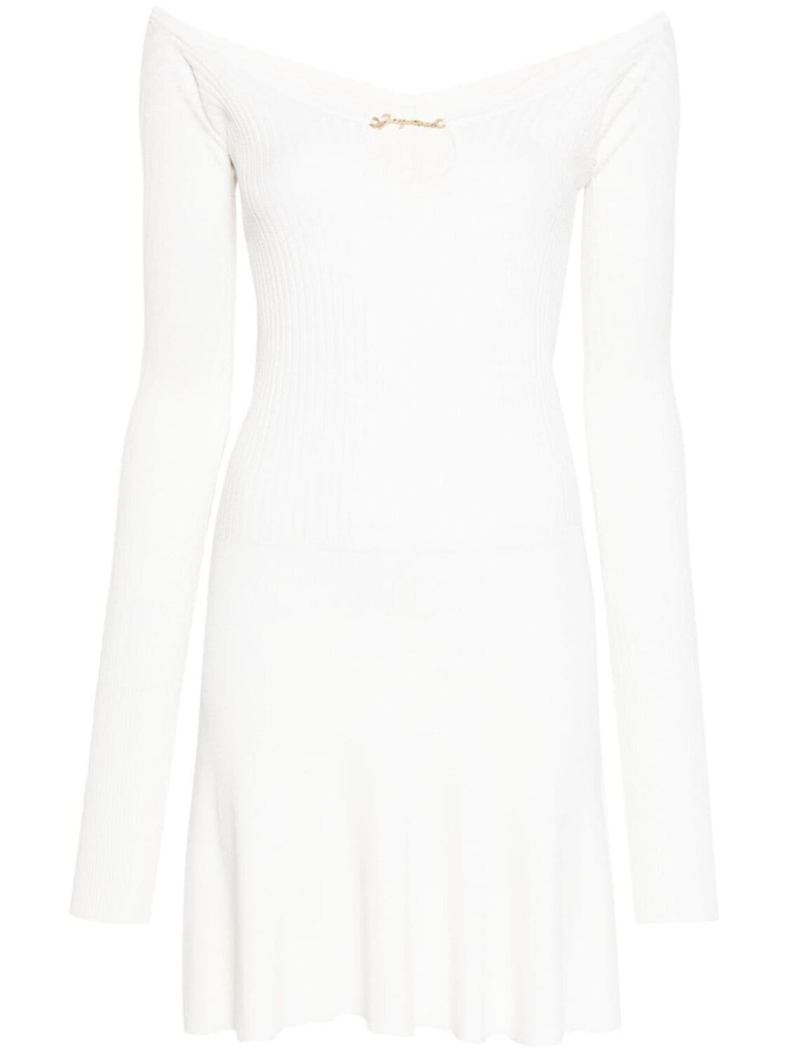 

Jacquemus платье мини La Robe в рубчик, белый