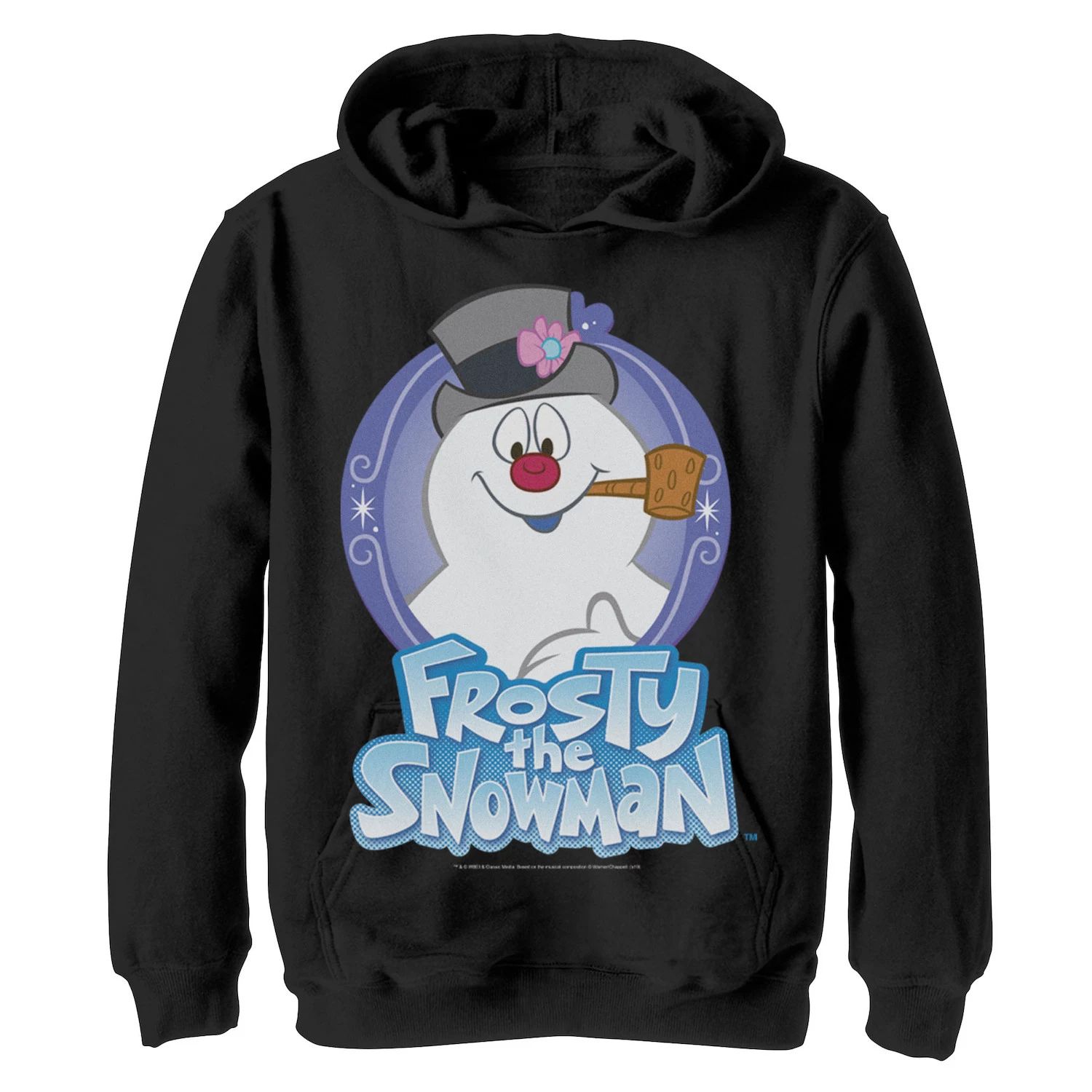 

Флисовая толстовка с рисунком и логотипом Frosty The Snowman для мальчиков 8–20 лет Licensed Character, черный