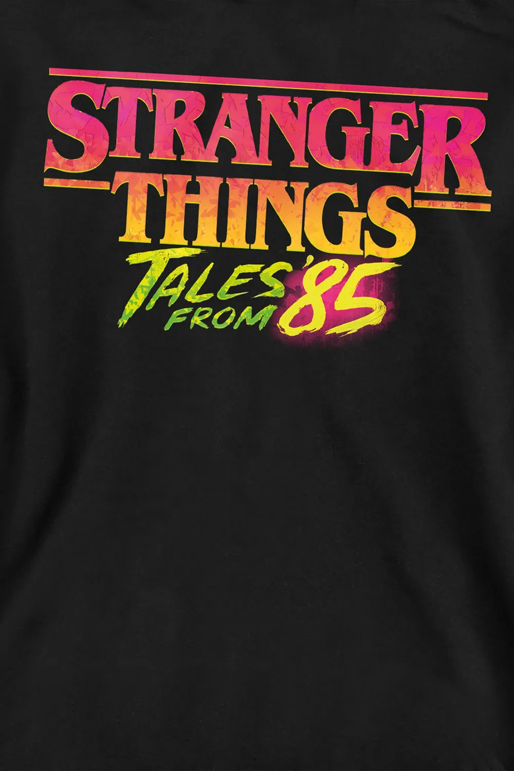Худи детское Stranger Things Tales From 85 Logo, черный — фото 2