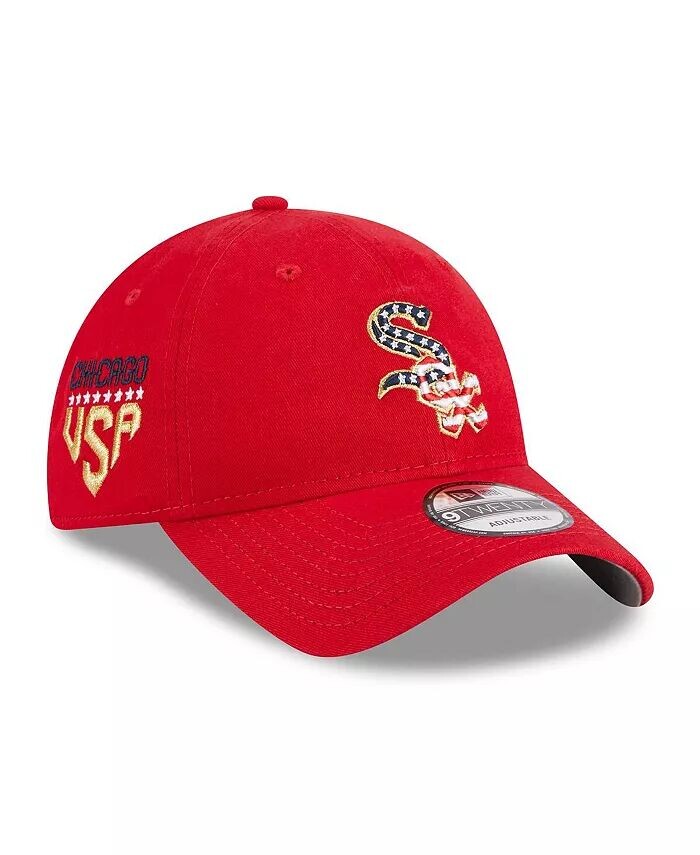

Мужская регулируемая кепка Red Chicago White Sox 2023 Четвертое июля 9TWENTY New Era