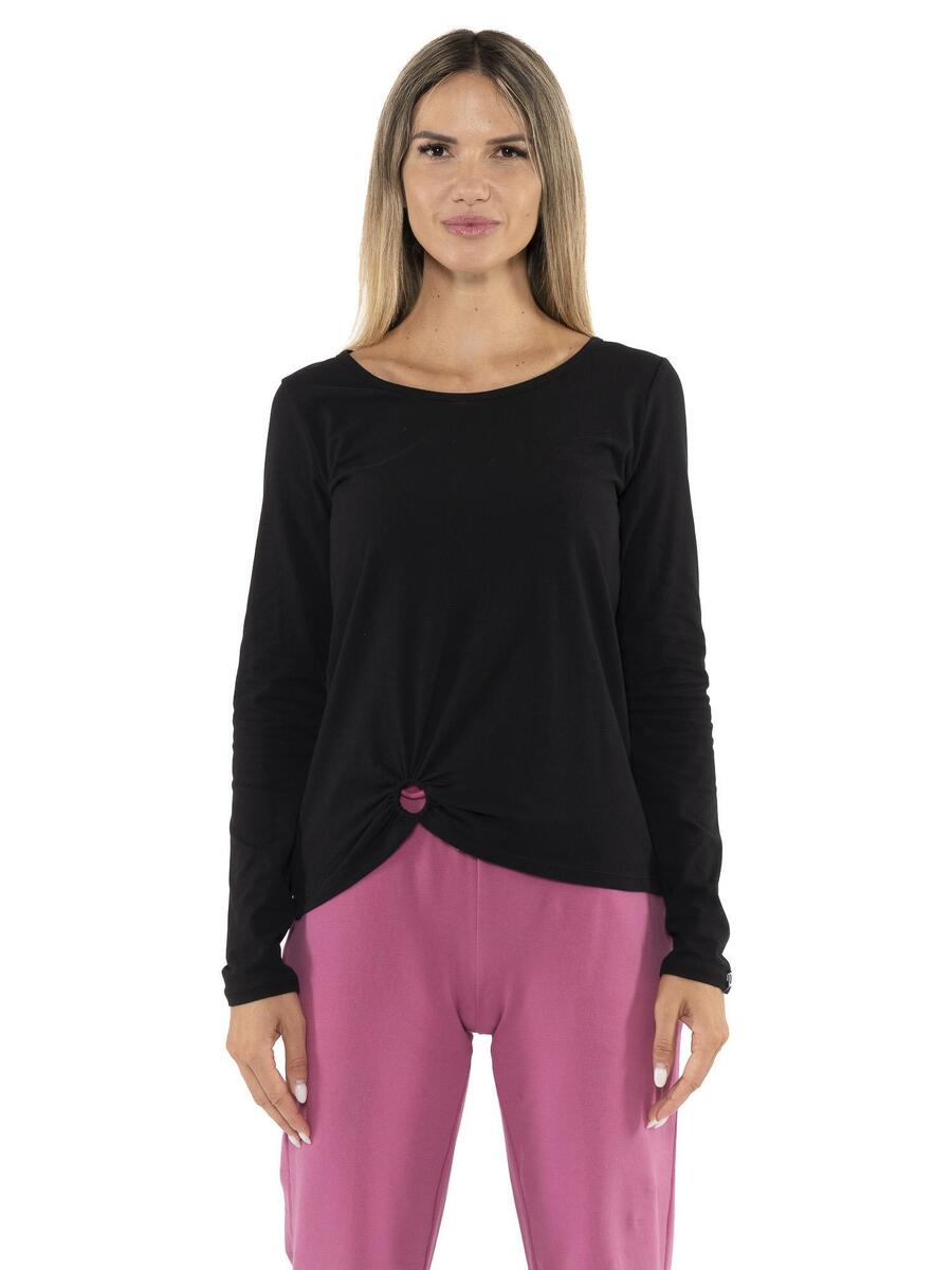 

LEONE 1947 APPAREL Женская футболка с длинным рукавом Black Ring