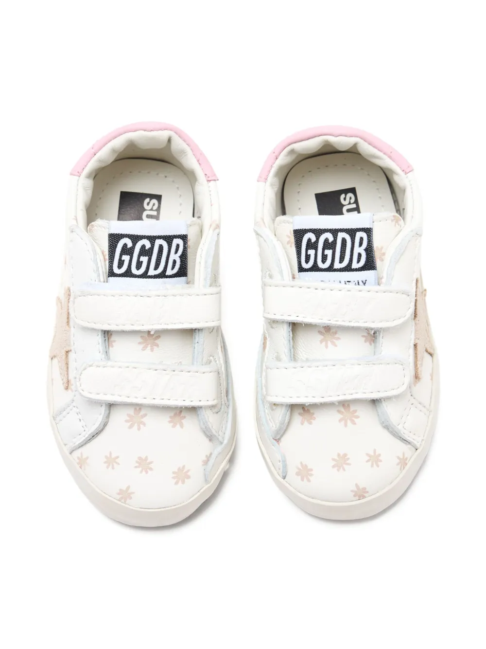 Кеды Super Star с цветочным принтом Golden Goose Kids, белый — фото 2