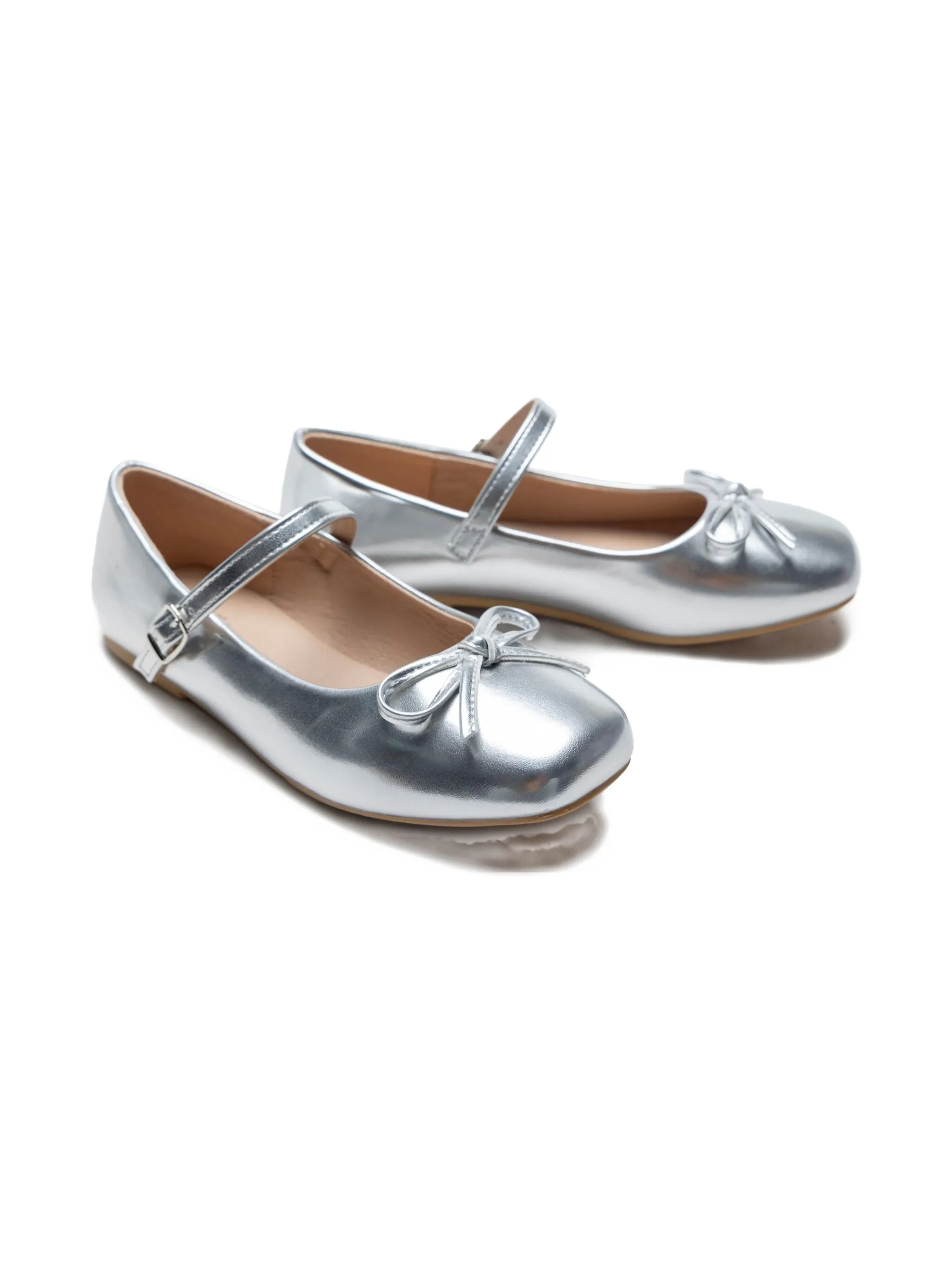 

Балетки с бантами Tulleen, серебристый