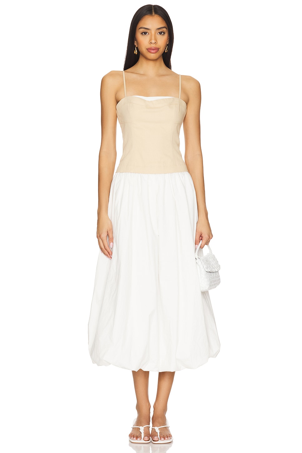 

Платье Anthia Line & Dot, beige & white