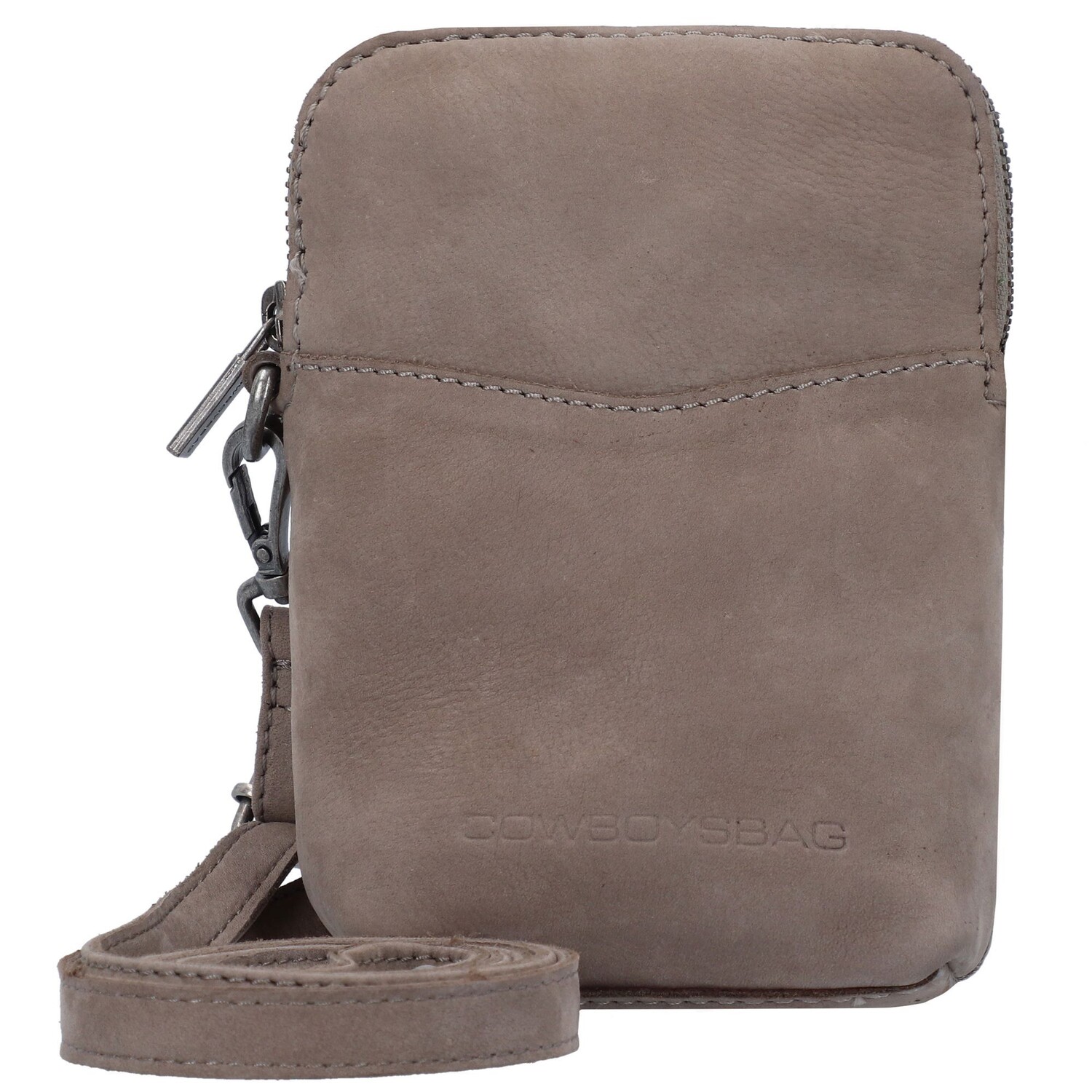 

Сумка через плечо Cowboysbag Newton Umhängetasche Leder 12 см, цвет rock grey