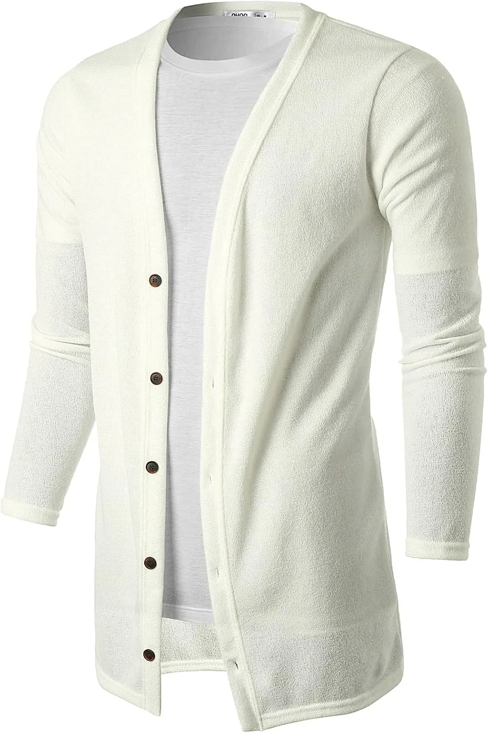 

Ohoo мужской длинный кардиган с длинным рукавом и воротником-шалью