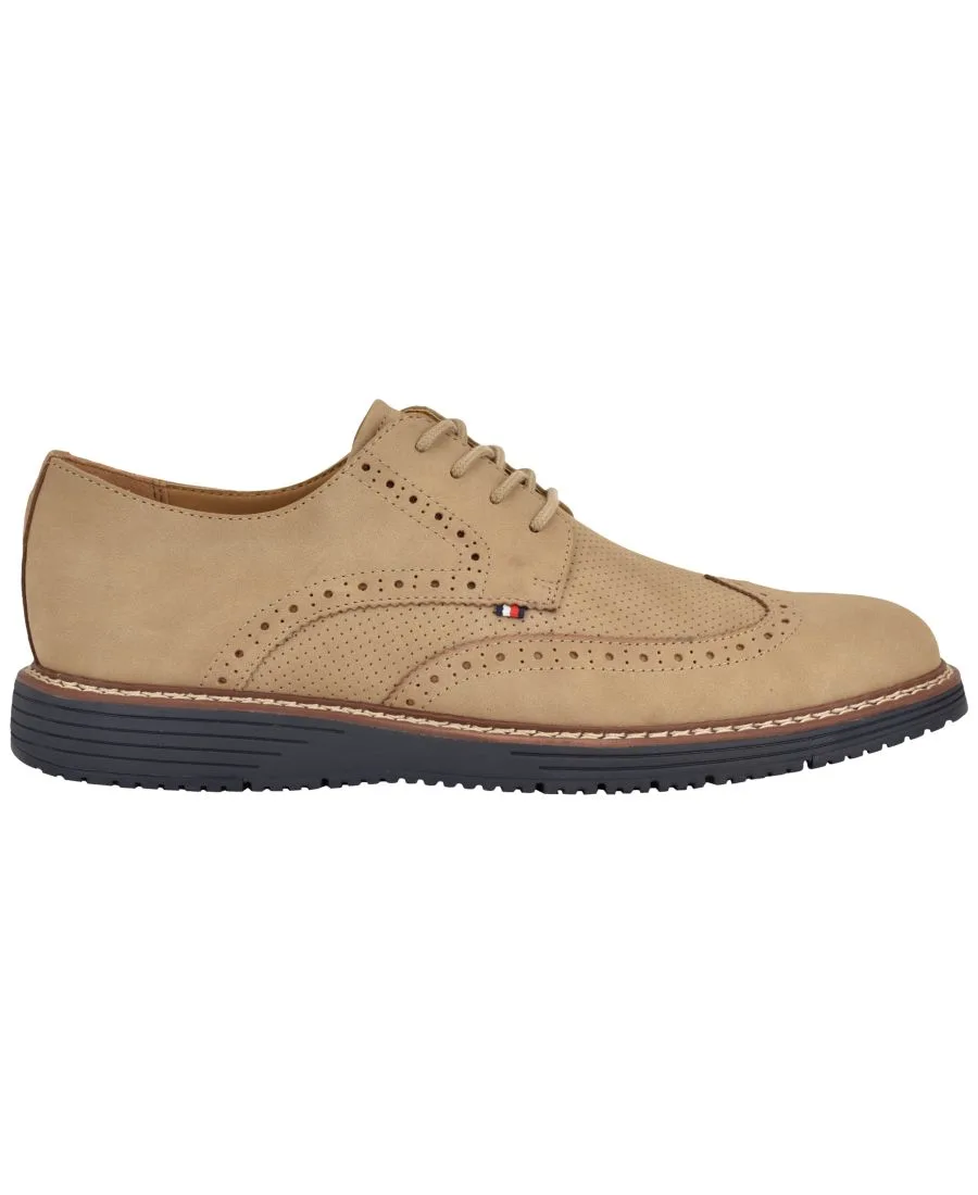Мужские повседневные туфли-оксфорды Hinede на шнуровке Tommy Hilfiger, Taupe — фото 2