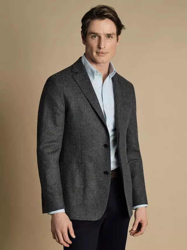

Блейзер Charles Tyrwhitt Regular Fit Wool, серый