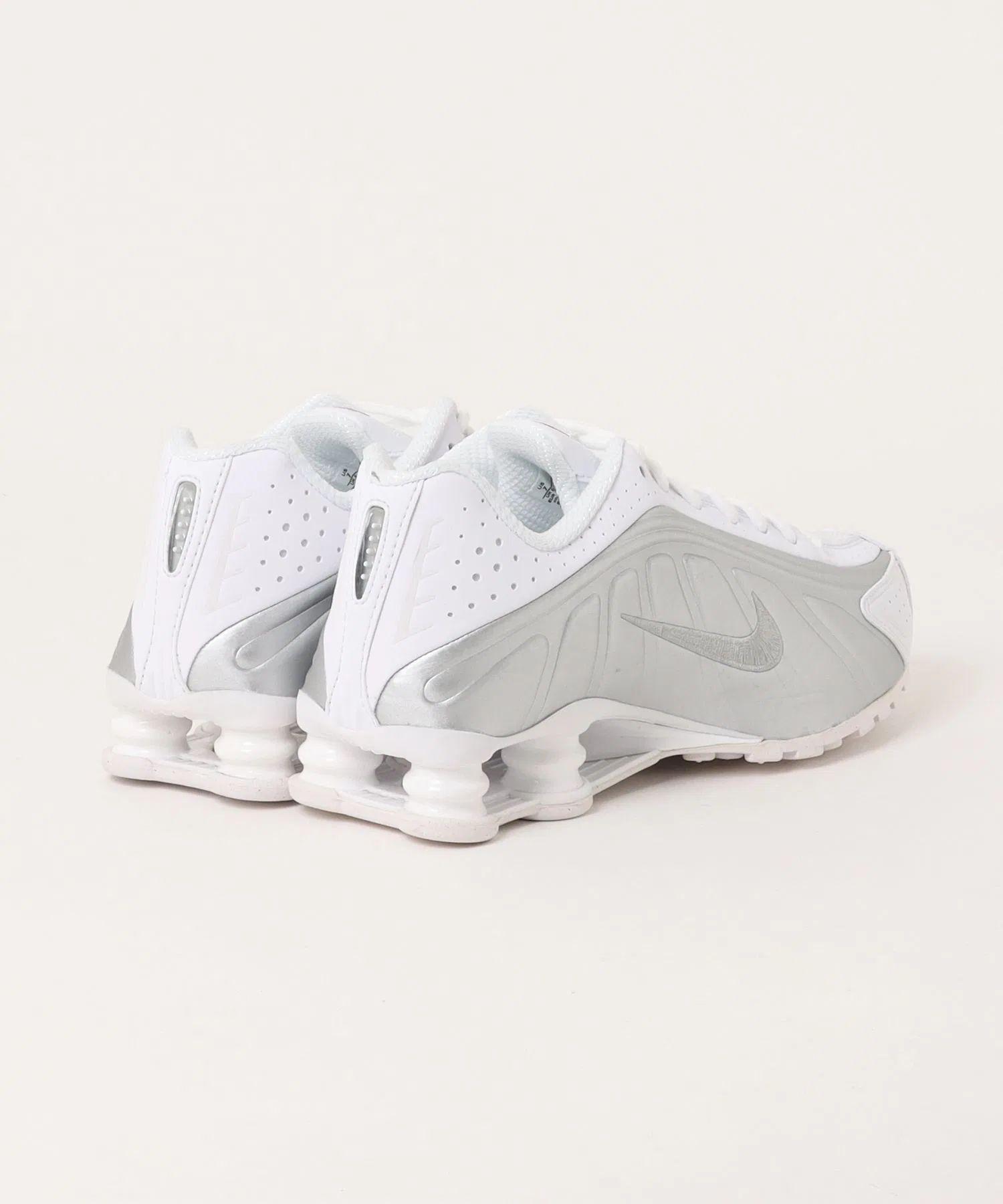Мужские кроссовки NIKE SHOX R4 белые — фото 2