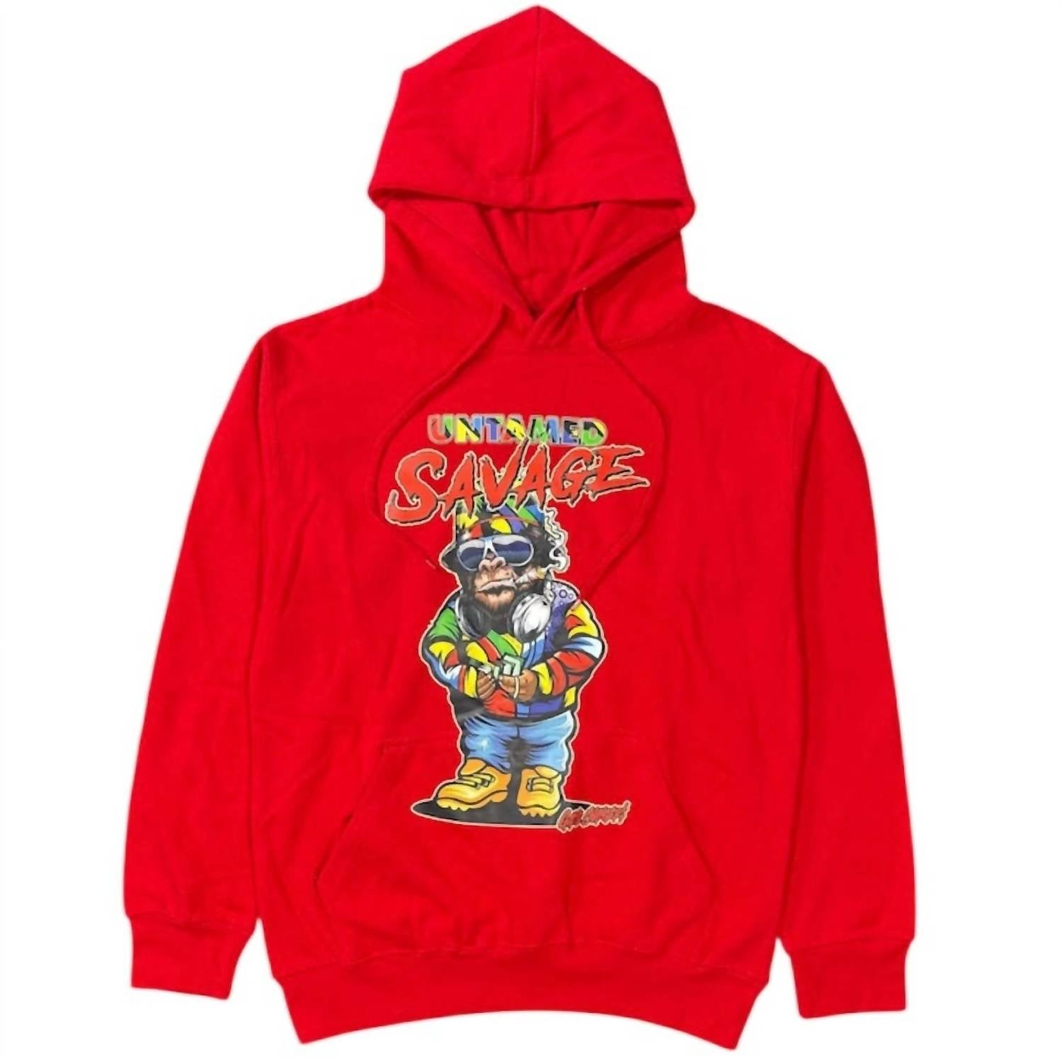 

Унисекс худи Untamed Savage в красном цвете Game Changers