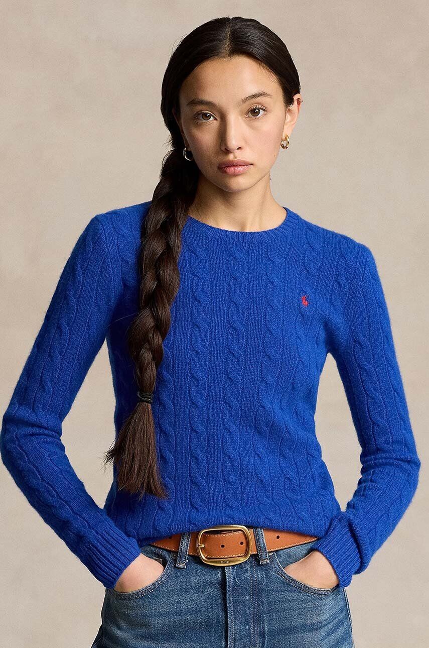 

Шерстяной свитер Polo Ralph Lauren, фиолетовый