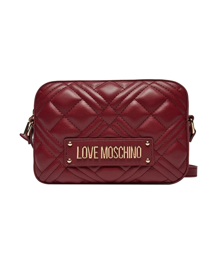 

Кожаная сумка через плечо Moschino, красный