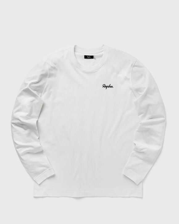 

Футболка Rapha Logo Long Sleeve T-Shirt, белый/черный
