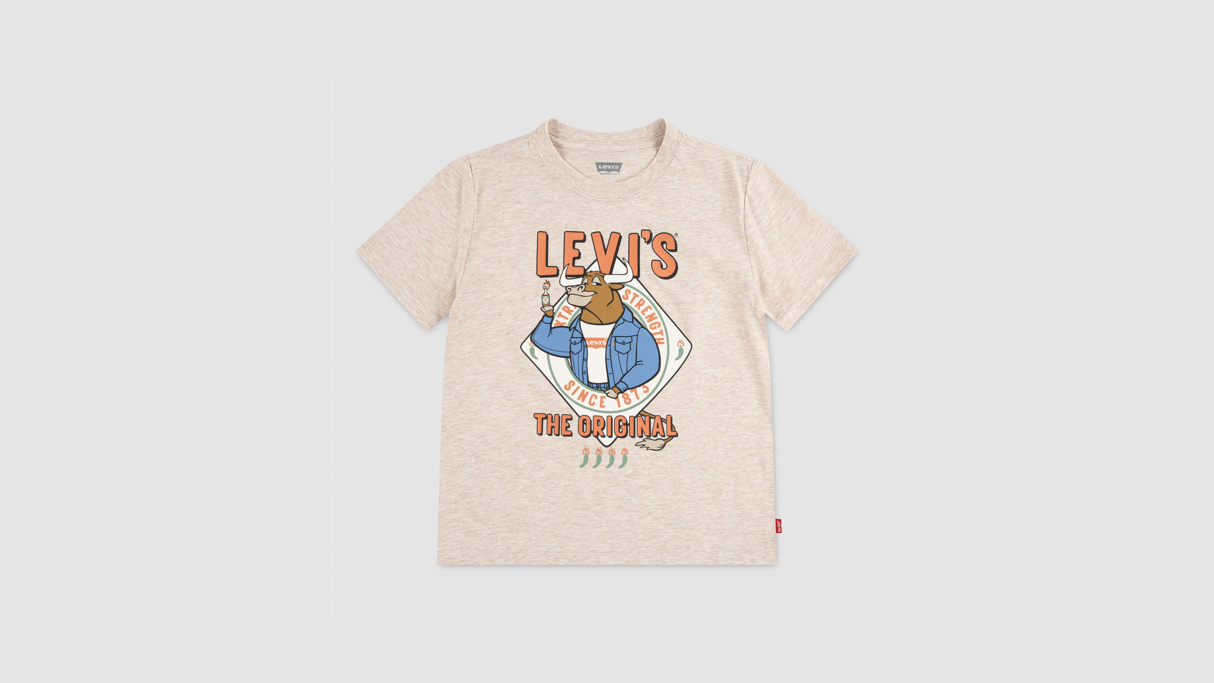 

Футболка Bull с острым соусом Big Boys S-xl Levi's, Almond Heather - Beige