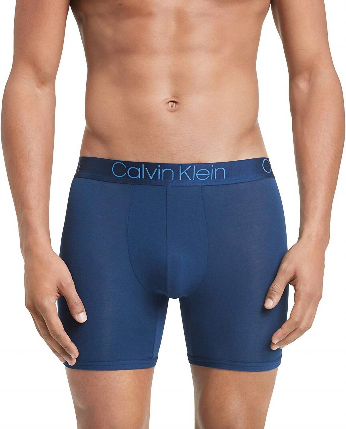 

Ультрамягкие трусы-боксеры из модала синего цвета Calvin Klein