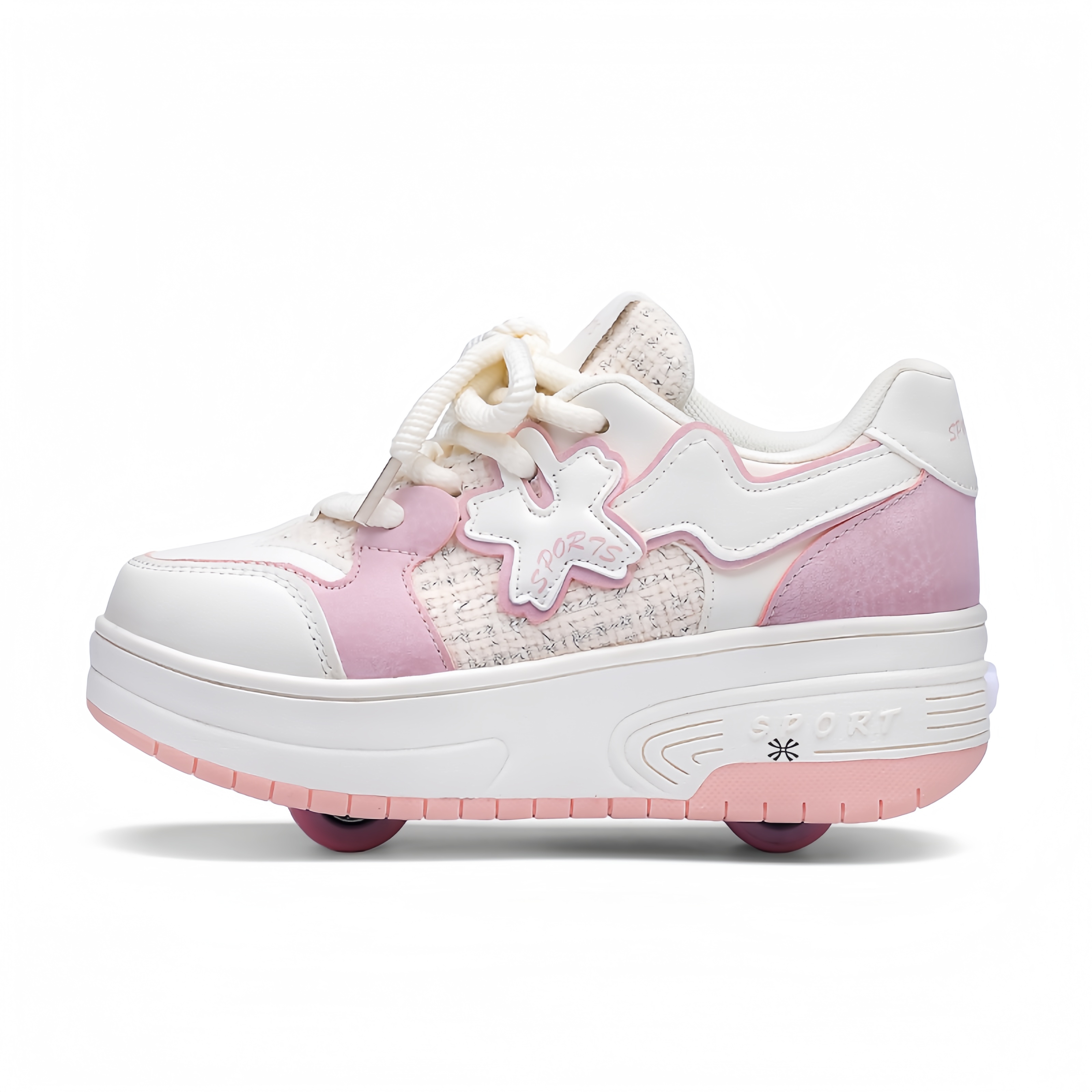 

Дышащие амортизирующие детские уличные кроссовки Kids' YUZHAOLIN, розовый