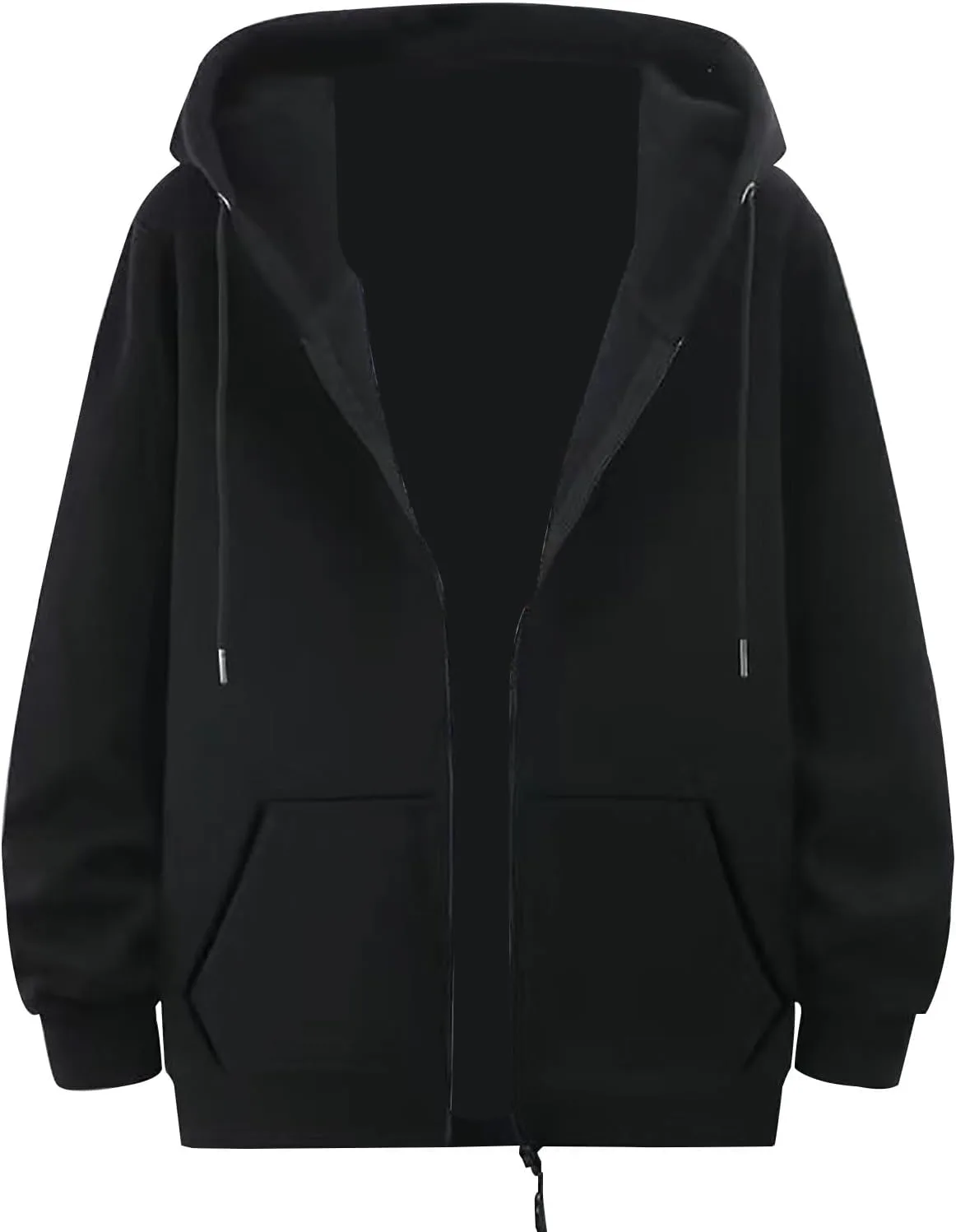 

Толстовка с капюшоном на молнии мужская, классическая, с карманом